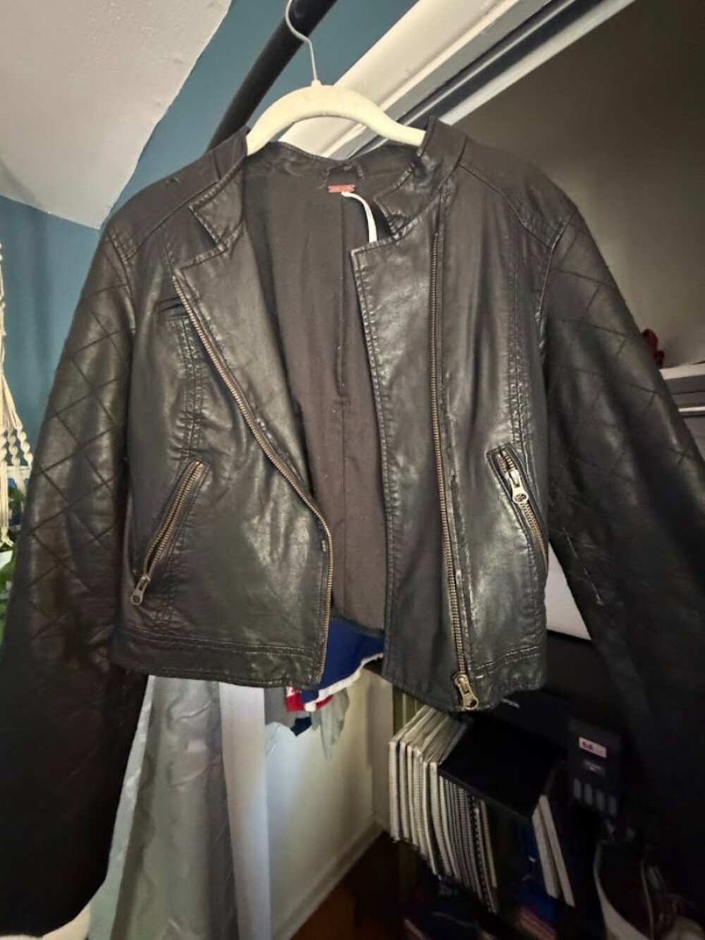 Free People Faux Leather Jacket